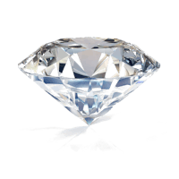 a diamond on a black background